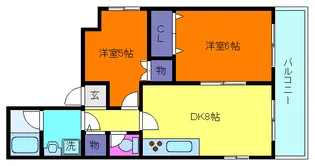 ロイヤルメゾン岡本Ⅲ【301号室】の間取り