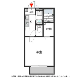 山麓荘【203号室号室】の間取り