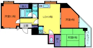 サンビルダー六甲【10階】の間取り
