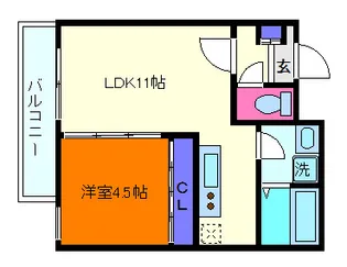 アリビラ六甲【2階】の間取り