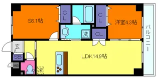ブルーミンメドー本山【1階】の間取り