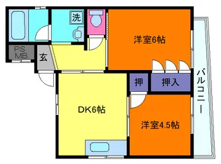 TMハイツ深江【4階】の間取り