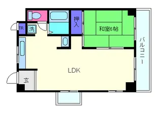 カンタル御影(旧レジデンス御影)【3階】の間取り
