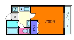 VALORE住吉Ⅱ【3階】の間取り