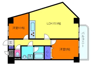 ステラ田中町【4階】の間取り