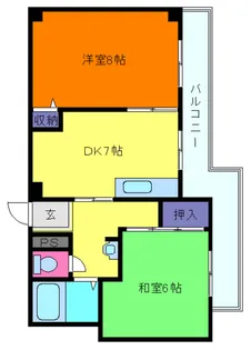 ハイツタケシ【2階】の間取り