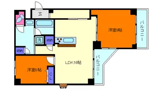 レック六甲マンション【301号室】の間取り