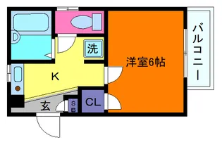 CENTRUM高徳【1階】の間取り