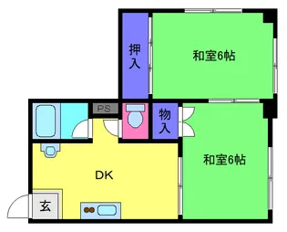 カーサ六甲【2階】の間取り