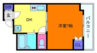 あゆみ六甲ハウス【2階】の間取り