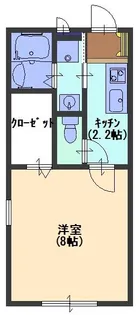 CASA楠丘【102号室号室】の間取り