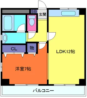 ワコーレ甲南【6階】の間取り
