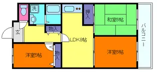 ハイツときわ【2階】の間取り