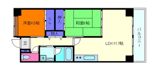 セトルコート山御影【2階】の間取り