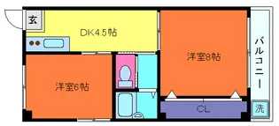 シティライフ43タカハ【2階】の間取り