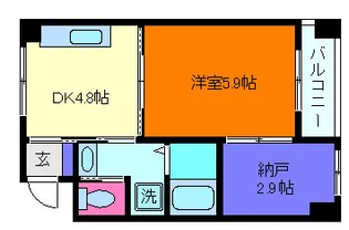 グランペール六甲【2階】の間取り