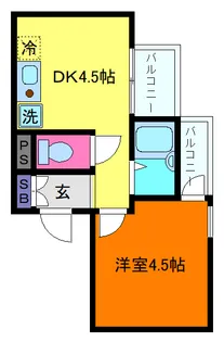 アメニティ東神戸【3階】の間取り