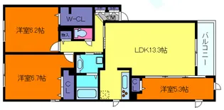 甲南コルン【2階】の間取り
