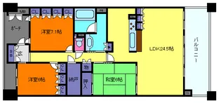 摩耶シーサイドプレイスイースト5番館【3階】の間取り