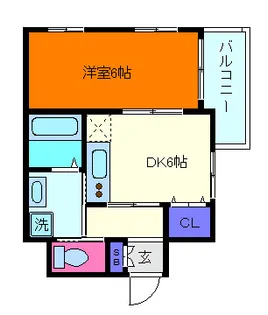 アマランス芦屋【3階】の間取り