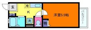 ドマーニ六甲【1階】の間取り