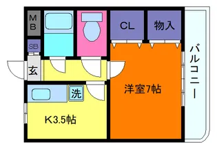 KSハイム【4階】の間取り