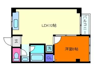 メープル御影中町【4階】の間取り