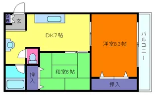 辻川マンション【3階】の間取り