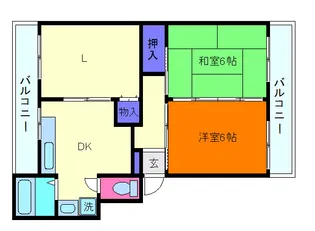 芦屋東山プリンス【2階】の間取り
