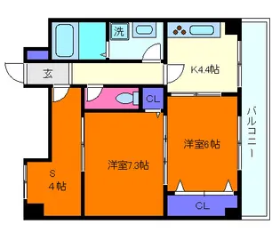 サンセールハヤシ【1階】の間取り