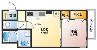 FourSeasans御厨【2階】の間取り
