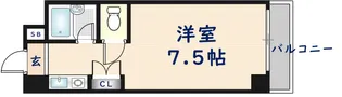 エクセルシオール長田【9階】の間取り