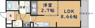 ブラウンシュガーレジデンス【1階】の間取り