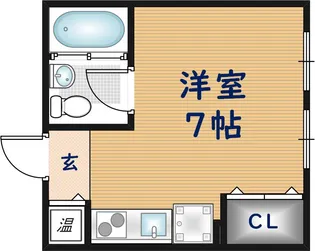 プロシード八戸ノ里【1階】の間取り