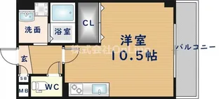 メルベーユ高井田【1階】の間取り