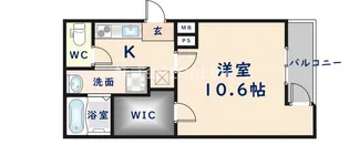 フジパレス長栄寺Ⅲ番館【2階】の間取り