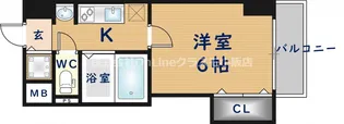 CITY SPIRE布施【2階】の間取り