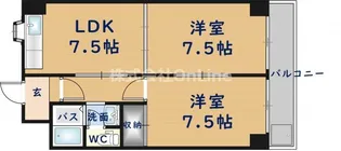 ランド雅【1階】の間取り