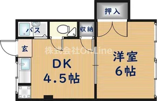 福寿マンション1号館【2階】の間取り