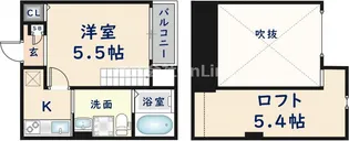 花園本町テラス【2階】の間取り