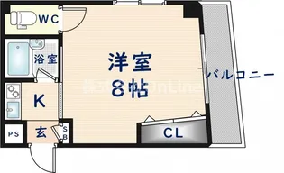 ベルジュネス【3階】の間取り