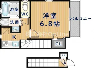 メゾン・ソレイユ長栄寺【2階】の間取り
