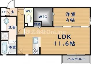 サニーコート俊徳【2階】の間取り