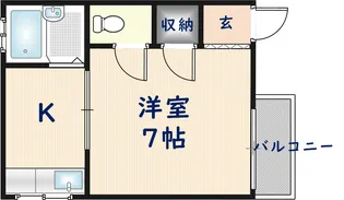 プラザハピネス小若江【1階】の間取り