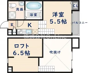 サクセス若江東町【2階】の間取り