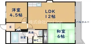 ウエストコート【3階】の間取り