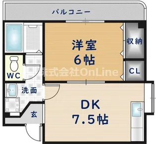 タイホウハイツ【3階】の間取り