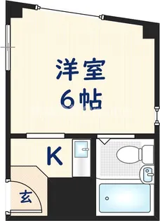 グローバル八戸ノ里Ⅱ【2階】の間取り