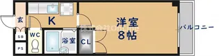 ユニティーハウス【5階】の間取り