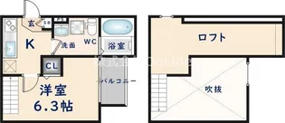 クレアシオン友井【2階】の間取り